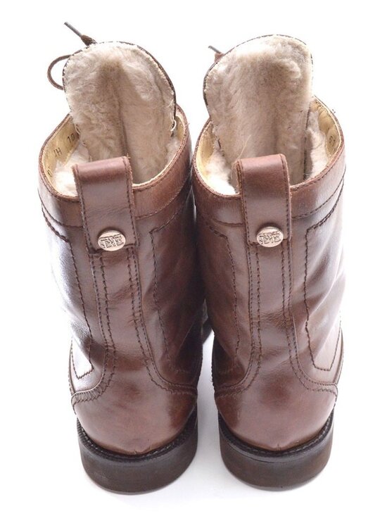 Men Warren Edwards Susan Bennis Brown Shearling Lined Boots 10 M main image 4